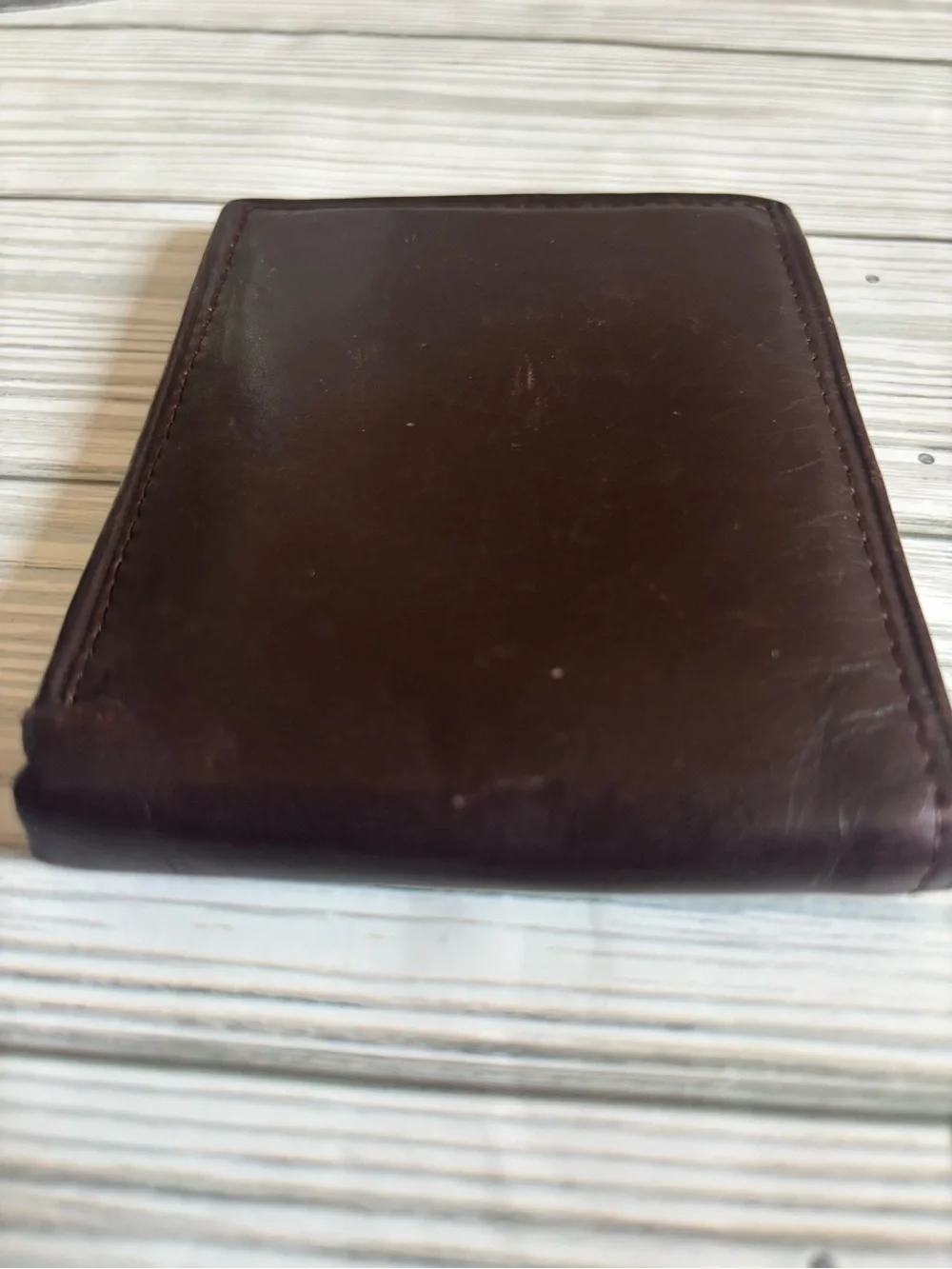 Men’s Yves Saint Laurent Dark Brown Vintage Leather Bifold Wallet